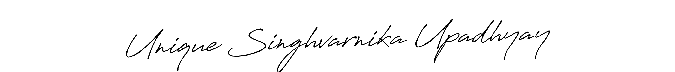 How to make Unique Singhvarnika Upadhyay name signature. Use Antro_Vectra_Bolder style for creating short signs online. This is the latest handwritten sign. Unique Singhvarnika Upadhyay signature style 7 images and pictures png
