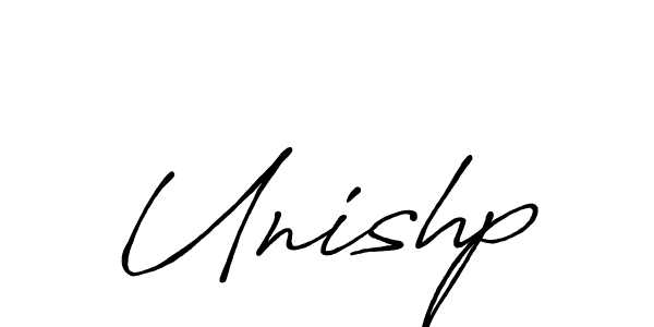 You should practise on your own different ways (Antro_Vectra_Bolder) to write your name (Unishp) in signature. don't let someone else do it for you. Unishp signature style 7 images and pictures png