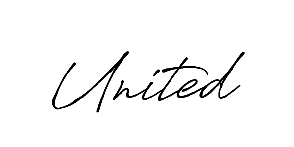 The best way (Antro_Vectra_Bolder) to make a short signature is to pick only two or three words in your name. The name United include a total of six letters. For converting this name. United signature style 7 images and pictures png