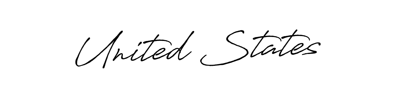 How to Draw United States signature style? Antro_Vectra_Bolder is a latest design signature styles for name United States. United States signature style 7 images and pictures png
