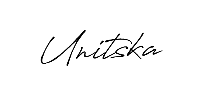 Use a signature maker to create a handwritten signature online. With this signature software, you can design (Antro_Vectra_Bolder) your own signature for name Unitska. Unitska signature style 7 images and pictures png