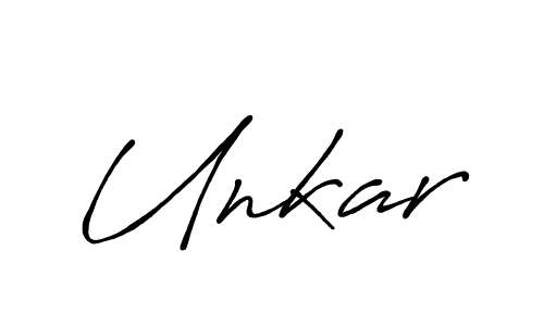 Create a beautiful signature design for name Unkar. With this signature (Antro_Vectra_Bolder) fonts, you can make a handwritten signature for free. Unkar signature style 7 images and pictures png