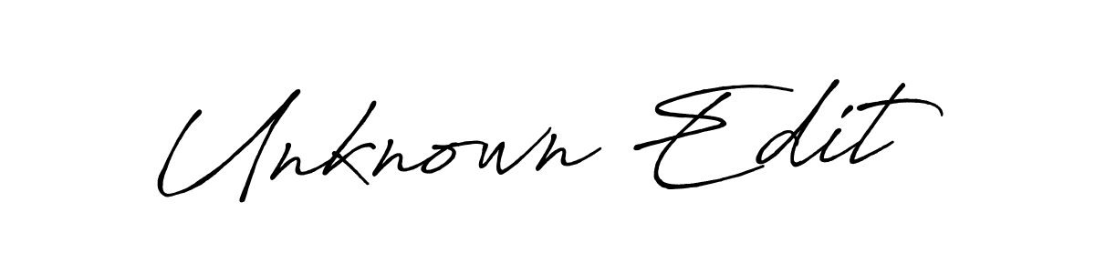 Make a beautiful signature design for name Unknown Edit. With this signature (Antro_Vectra_Bolder) style, you can create a handwritten signature for free. Unknown Edit signature style 7 images and pictures png