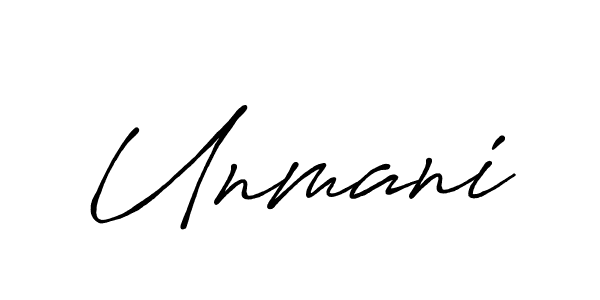 if you are searching for the best signature style for your name Unmani. so please give up your signature search. here we have designed multiple signature styles  using Antro_Vectra_Bolder. Unmani signature style 7 images and pictures png