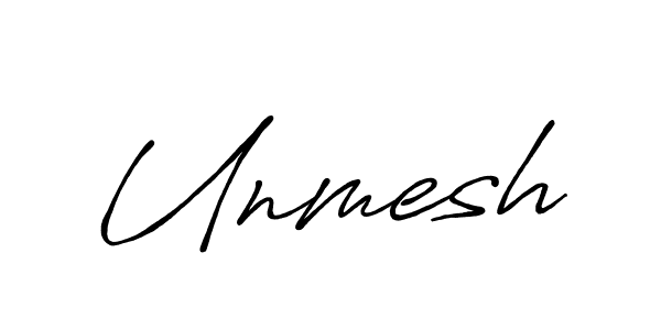 Also we have Unmesh name is the best signature style. Create professional handwritten signature collection using Antro_Vectra_Bolder autograph style. Unmesh signature style 7 images and pictures png