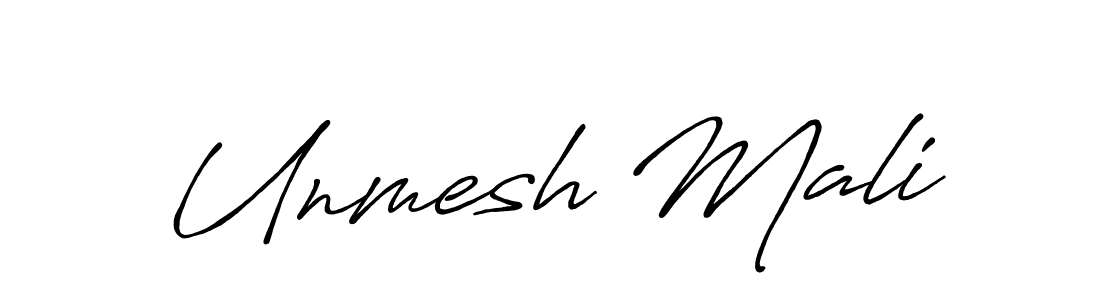 Antro_Vectra_Bolder is a professional signature style that is perfect for those who want to add a touch of class to their signature. It is also a great choice for those who want to make their signature more unique. Get Unmesh Mali name to fancy signature for free. Unmesh Mali signature style 7 images and pictures png