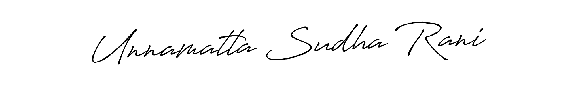 Also we have Unnamatla Sudha Rani name is the best signature style. Create professional handwritten signature collection using Antro_Vectra_Bolder autograph style. Unnamatla Sudha Rani signature style 7 images and pictures png