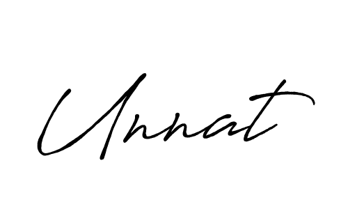 How to make Unnat signature? Antro_Vectra_Bolder is a professional autograph style. Create handwritten signature for Unnat name. Unnat signature style 7 images and pictures png