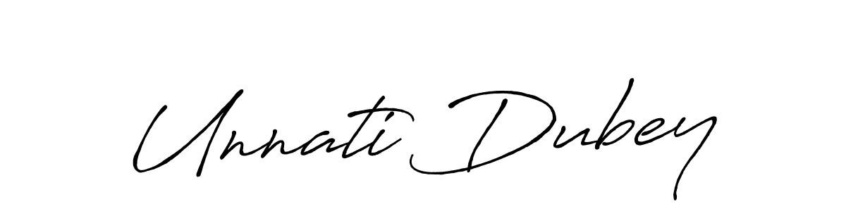 How to make Unnati Dubey name signature. Use Antro_Vectra_Bolder style for creating short signs online. This is the latest handwritten sign. Unnati Dubey signature style 7 images and pictures png