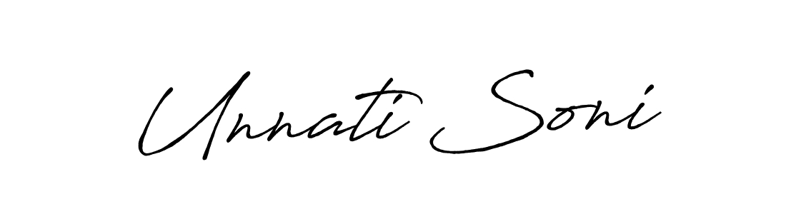 It looks lik you need a new signature style for name Unnati Soni. Design unique handwritten (Antro_Vectra_Bolder) signature with our free signature maker in just a few clicks. Unnati Soni signature style 7 images and pictures png