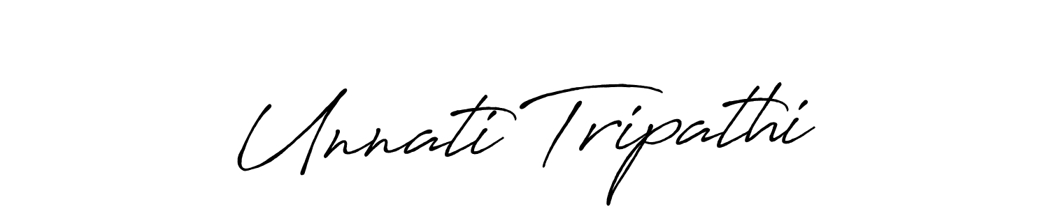 How to make Unnati Tripathi signature? Antro_Vectra_Bolder is a professional autograph style. Create handwritten signature for Unnati Tripathi name. Unnati Tripathi signature style 7 images and pictures png