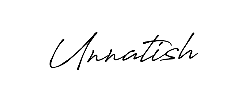 Antro_Vectra_Bolder is a professional signature style that is perfect for those who want to add a touch of class to their signature. It is also a great choice for those who want to make their signature more unique. Get Unnatish name to fancy signature for free. Unnatish signature style 7 images and pictures png