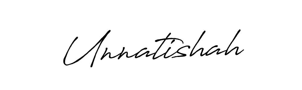How to make Unnatishah signature? Antro_Vectra_Bolder is a professional autograph style. Create handwritten signature for Unnatishah name. Unnatishah signature style 7 images and pictures png