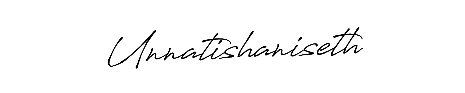 How to make Unnatishaniseth signature? Antro_Vectra_Bolder is a professional autograph style. Create handwritten signature for Unnatishaniseth name. Unnatishaniseth signature style 7 images and pictures png