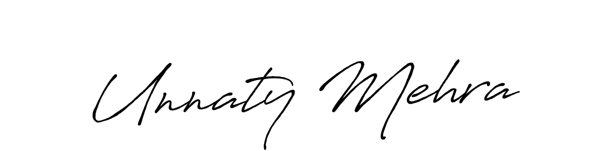 You should practise on your own different ways (Antro_Vectra_Bolder) to write your name (Unnaty Mehra) in signature. don't let someone else do it for you. Unnaty Mehra signature style 7 images and pictures png