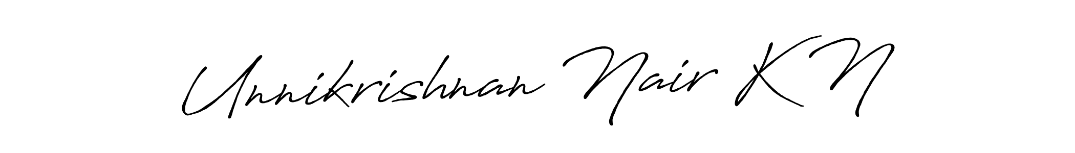 Here are the top 10 professional signature styles for the name Unnikrishnan Nair K N. These are the best autograph styles you can use for your name. Unnikrishnan Nair K N signature style 7 images and pictures png