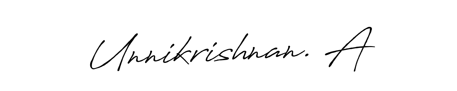 You should practise on your own different ways (Antro_Vectra_Bolder) to write your name (Unnikrishnan. A) in signature. don't let someone else do it for you. Unnikrishnan. A signature style 7 images and pictures png