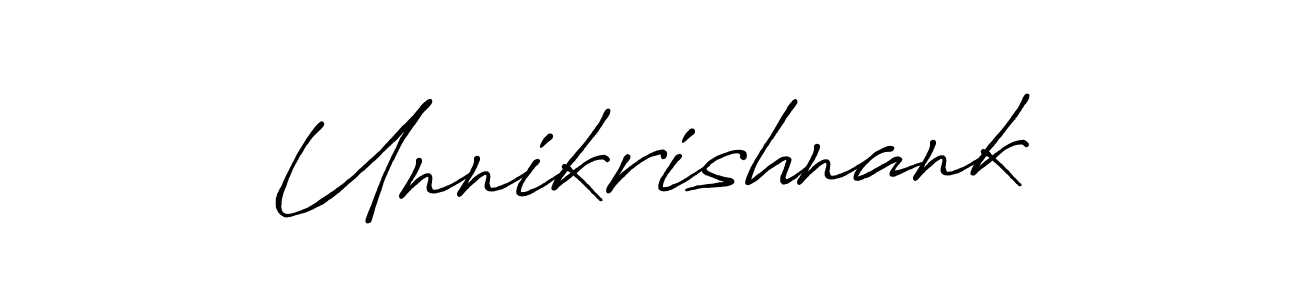 Unnikrishnank stylish signature style. Best Handwritten Sign (Antro_Vectra_Bolder) for my name. Handwritten Signature Collection Ideas for my name Unnikrishnank. Unnikrishnank signature style 7 images and pictures png