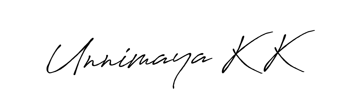 Also You can easily find your signature by using the search form. We will create Unnimaya K K name handwritten signature images for you free of cost using Antro_Vectra_Bolder sign style. Unnimaya K K signature style 7 images and pictures png