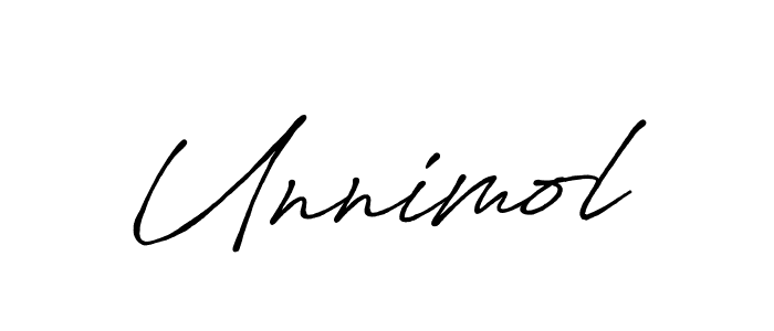 How to make Unnimol signature? Antro_Vectra_Bolder is a professional autograph style. Create handwritten signature for Unnimol name. Unnimol signature style 7 images and pictures png