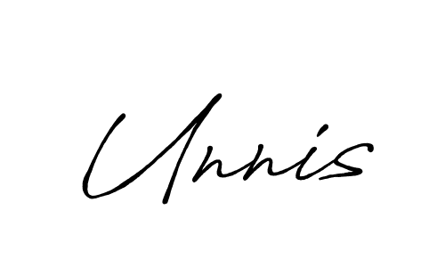 Design your own signature with our free online signature maker. With this signature software, you can create a handwritten (Antro_Vectra_Bolder) signature for name Unnis. Unnis signature style 7 images and pictures png