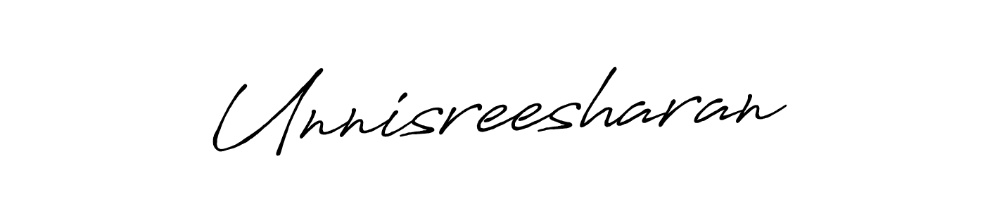 if you are searching for the best signature style for your name Unnisreesharan. so please give up your signature search. here we have designed multiple signature styles  using Antro_Vectra_Bolder. Unnisreesharan signature style 7 images and pictures png