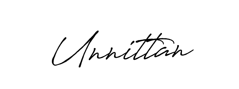 Make a beautiful signature design for name Unnittan. Use this online signature maker to create a handwritten signature for free. Unnittan signature style 7 images and pictures png