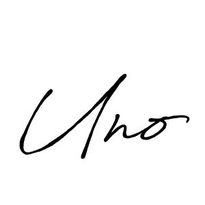 Design your own signature with our free online signature maker. With this signature software, you can create a handwritten (Antro_Vectra_Bolder) signature for name Uno. Uno signature style 7 images and pictures png