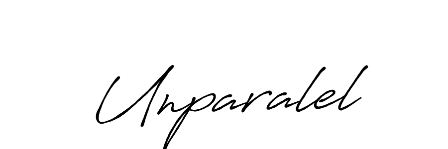 Create a beautiful signature design for name Unparalel. With this signature (Antro_Vectra_Bolder) fonts, you can make a handwritten signature for free. Unparalel signature style 7 images and pictures png