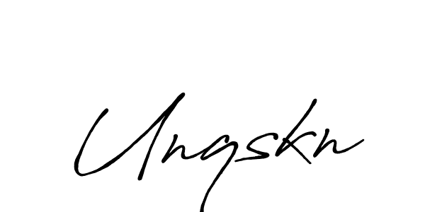Also You can easily find your signature by using the search form. We will create Unqskn name handwritten signature images for you free of cost using Antro_Vectra_Bolder sign style. Unqskn signature style 7 images and pictures png