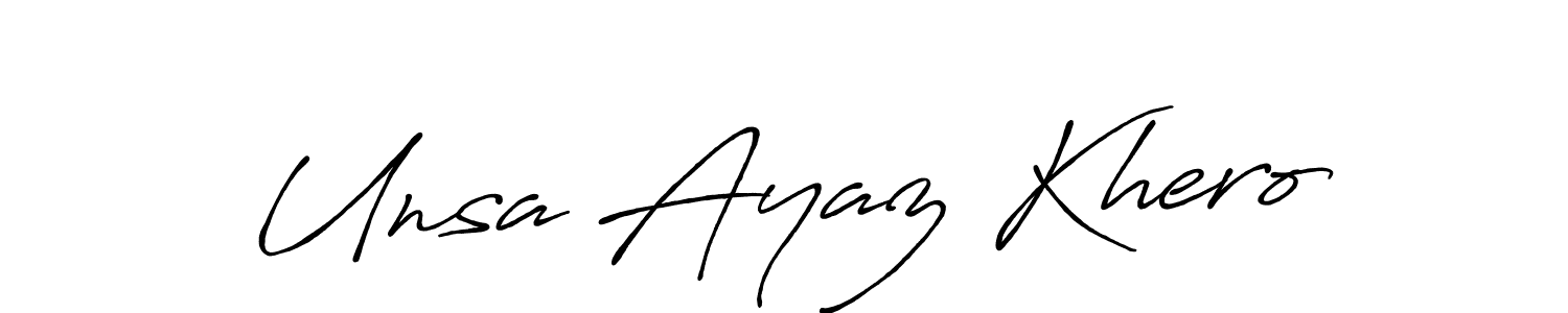 Best and Professional Signature Style for Unsa Ayaz Khero. Antro_Vectra_Bolder Best Signature Style Collection. Unsa Ayaz Khero signature style 7 images and pictures png