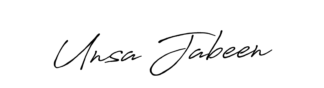 This is the best signature style for the Unsa Jabeen name. Also you like these signature font (Antro_Vectra_Bolder). Mix name signature. Unsa Jabeen signature style 7 images and pictures png