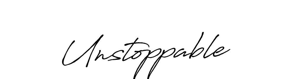 Here are the top 10 professional signature styles for the name Unstoppable. These are the best autograph styles you can use for your name. Unstoppable signature style 7 images and pictures png