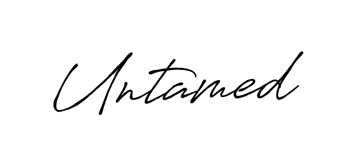 Design your own signature with our free online signature maker. With this signature software, you can create a handwritten (Antro_Vectra_Bolder) signature for name Untamed. Untamed signature style 7 images and pictures png