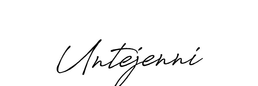 Similarly Antro_Vectra_Bolder is the best handwritten signature design. Signature creator online .You can use it as an online autograph creator for name Untejenni. Untejenni signature style 7 images and pictures png