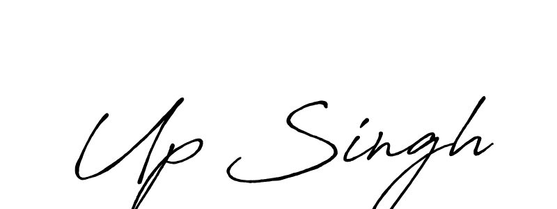 You should practise on your own different ways (Antro_Vectra_Bolder) to write your name (Up Singh) in signature. don't let someone else do it for you. Up Singh signature style 7 images and pictures png