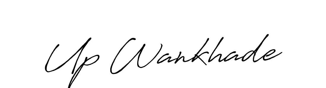 Use a signature maker to create a handwritten signature online. With this signature software, you can design (Antro_Vectra_Bolder) your own signature for name Up Wankhade. Up Wankhade signature style 7 images and pictures png