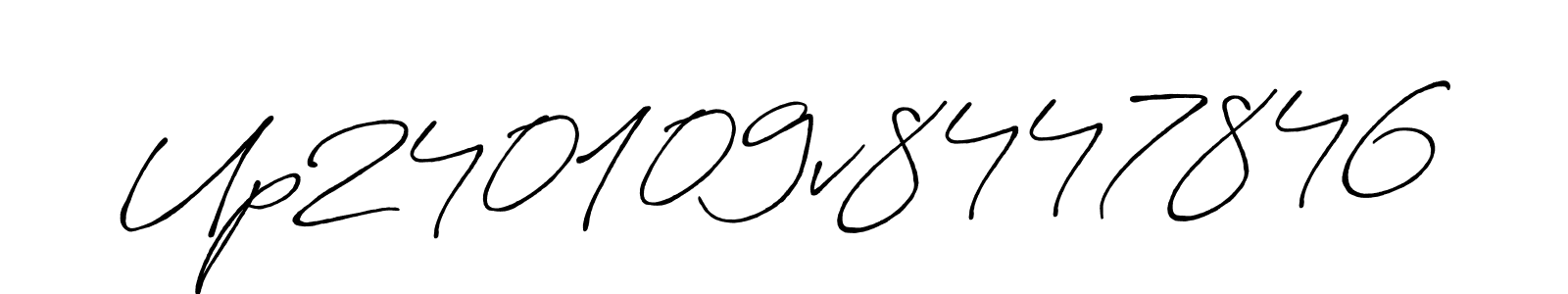 How to make Up240109v8447846 name signature. Use Antro_Vectra_Bolder style for creating short signs online. This is the latest handwritten sign. Up240109v8447846 signature style 7 images and pictures png