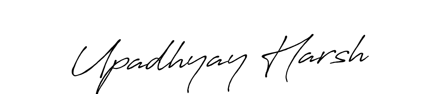 Also we have Upadhyay Harsh name is the best signature style. Create professional handwritten signature collection using Antro_Vectra_Bolder autograph style. Upadhyay Harsh signature style 7 images and pictures png