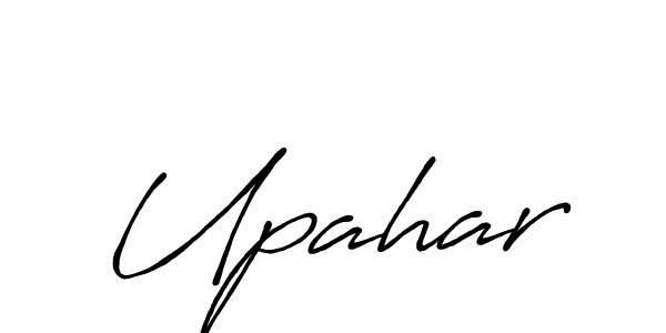 Create a beautiful signature design for name Upahar. With this signature (Antro_Vectra_Bolder) fonts, you can make a handwritten signature for free. Upahar signature style 7 images and pictures png