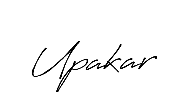 Use a signature maker to create a handwritten signature online. With this signature software, you can design (Antro_Vectra_Bolder) your own signature for name Upakar. Upakar signature style 7 images and pictures png