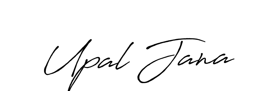 Also You can easily find your signature by using the search form. We will create Upal Jana name handwritten signature images for you free of cost using Antro_Vectra_Bolder sign style. Upal Jana signature style 7 images and pictures png