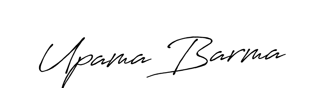 How to make Upama Barma name signature. Use Antro_Vectra_Bolder style for creating short signs online. This is the latest handwritten sign. Upama Barma signature style 7 images and pictures png