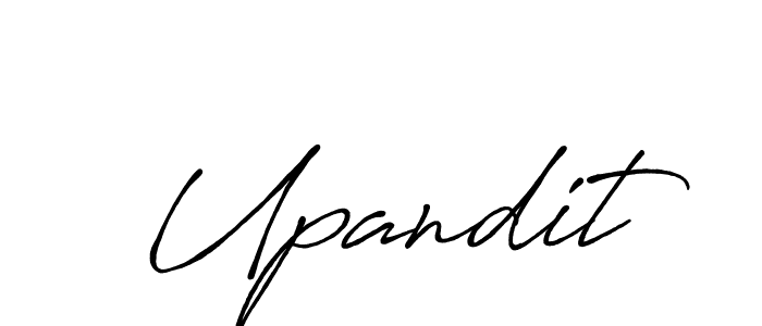 Make a beautiful signature design for name Upandit. With this signature (Antro_Vectra_Bolder) style, you can create a handwritten signature for free. Upandit signature style 7 images and pictures png