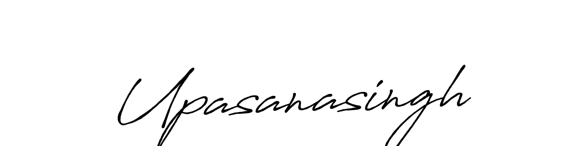 Make a beautiful signature design for name Upasanasingh. With this signature (Antro_Vectra_Bolder) style, you can create a handwritten signature for free. Upasanasingh signature style 7 images and pictures png