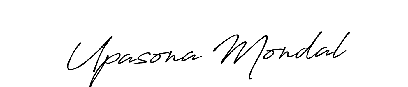 Design your own signature with our free online signature maker. With this signature software, you can create a handwritten (Antro_Vectra_Bolder) signature for name Upasona Mondal. Upasona Mondal signature style 7 images and pictures png