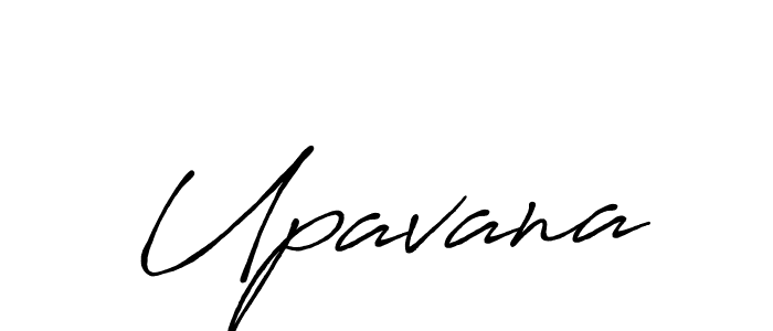 Upavana stylish signature style. Best Handwritten Sign (Antro_Vectra_Bolder) for my name. Handwritten Signature Collection Ideas for my name Upavana. Upavana signature style 7 images and pictures png
