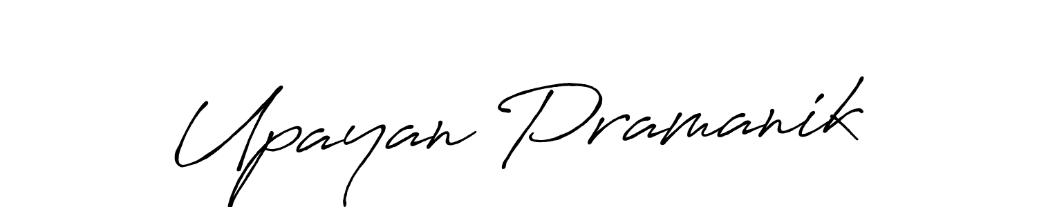 Create a beautiful signature design for name Upayan Pramanik. With this signature (Antro_Vectra_Bolder) fonts, you can make a handwritten signature for free. Upayan Pramanik signature style 7 images and pictures png