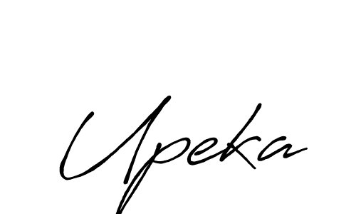 How to make Upeka signature? Antro_Vectra_Bolder is a professional autograph style. Create handwritten signature for Upeka name. Upeka signature style 7 images and pictures png