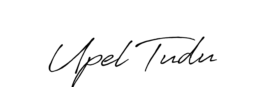 if you are searching for the best signature style for your name Upel Tudu. so please give up your signature search. here we have designed multiple signature styles  using Antro_Vectra_Bolder. Upel Tudu signature style 7 images and pictures png